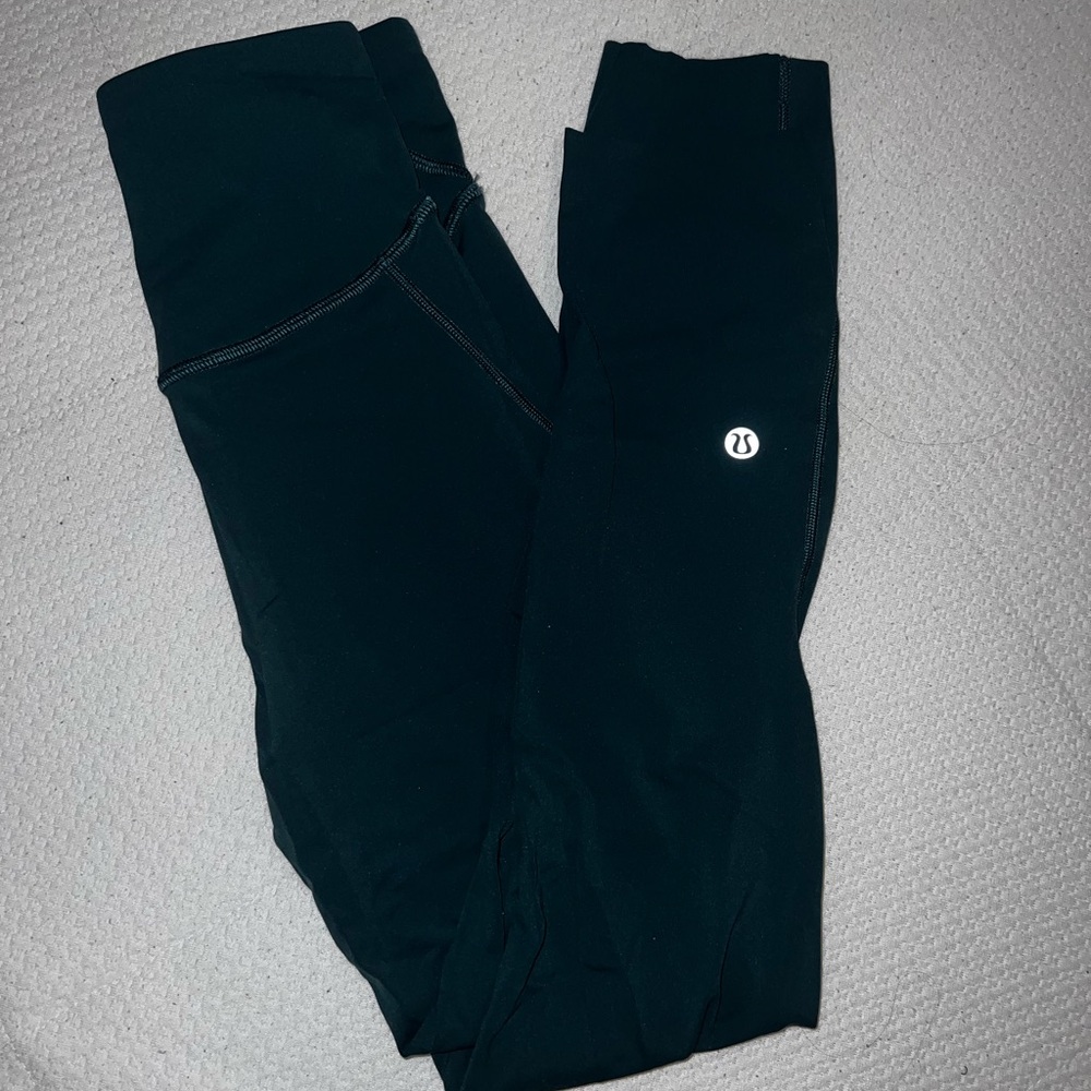 Lululemon Fast and Free high-rise cropped leggings in Green Jasper